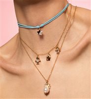 Collana Rue des Mille in Lega metallica CB-LGR 02 RH - CB-LGR 02 RH